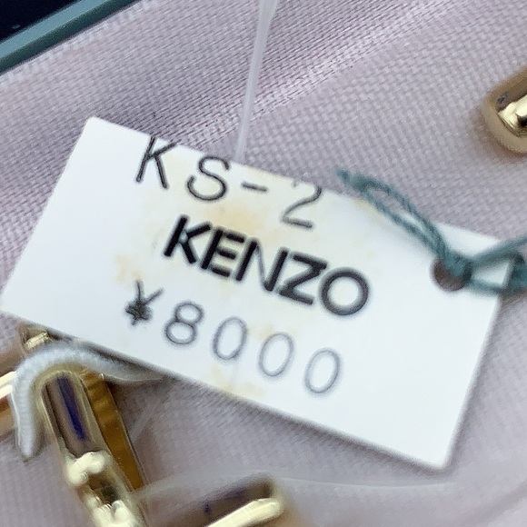 Kenzo Gold Plated Tie Clip and Cufflinks - Picture 4 of 8